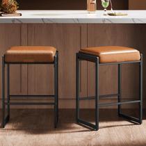 Bancos de bar VASAGLE EKHO Collection, conjunto de 2 em material sintético