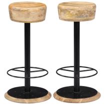 Bancos de bar vidaXL Counter Height Island Chairs, conjunto de 2 Bancos de bar vidaXL Counter Height Island Chairs, conjunto de 2