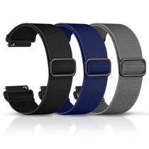 Band DaQin, pacote com 3, 22 mm, nylon Solo Loop para homens e mulheres Band DaQin, pacote com 3, 22 mm, nylon Solo Loop para homens e mulheres