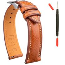 Band Gomvadr Italian Leather Tuscany 20mm para homens/mulheres