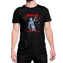 Banda Camiseta Estampada Rock Metalica And Justice For All