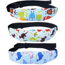 Banda de apoio para cabeça de bebê Naturahand, 3 peças de algodão ajustável