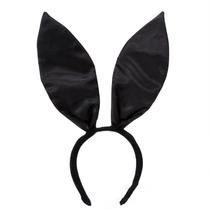 Banda de cabelo de orelha de coelho orelhas cabeça para 56-58cm bunny bandana - Preto