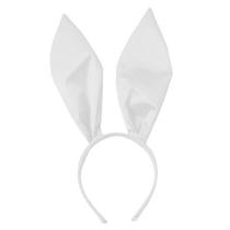 Banda de cabelo de orelha de coelho orelhas de coelho faixa de cabeça para 56-58cm Bunny Headband - Branco