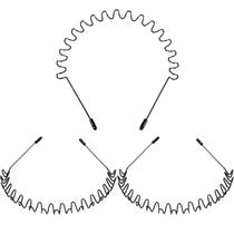 Banda de cabelo, faixa de metal Spring Wavy, unissex, pacote com 3, WILLBOND Banda de cabelo, faixa de metal Spring Wavy, unissex, pacote com 3, WILLBOND