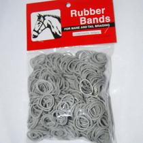 Banda elástica para pelos rubber bands importada cinza Banda elástica para pelos rubber bands importada cinza