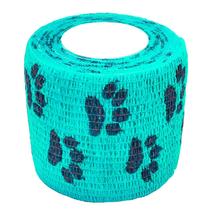Bandagem 5cm x 2mt - Patinhas Turquesa Bandagem 5cm x 2mt - Patinhas Turquesa
