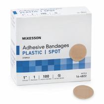 Bandagem Adesiva McKesson 2,5cm - Bronzeada - 100 Unidades (4 Pacotes)