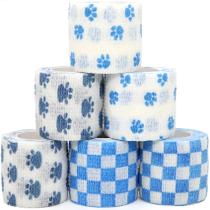 Bandagem autoaderente KEQCQE 2 polegadas, 6 rolos