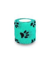 Bandagem band-flex - verde com patas 5cm cx 24