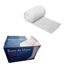 Bandagem Bota Unna Curativo Para O Pé Calcanhar Perna 7,5cm x 9,2 Metros - Envio Imediato