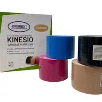 Bandagem Elástica Adesiva Fita De Kinesio Tape 5cm x 5m - Supermedy