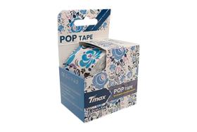 Bandagem elástica adesiva funcional POP TMAX Flowers Branca
