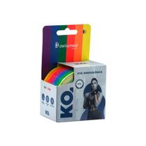 Bandagem Elástica Adesiva Kinesiológica Rainbow Arco-Íris 5cm X 5m Rolo C/1 Unidade