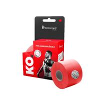 Bandagem Elástica Adesiva Kinesiológica Vermelha KO - 01 und