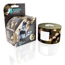 Bandagem Elastica Adesiva KinesioSport KS-318, 5.0cm x 5m - Camuflada