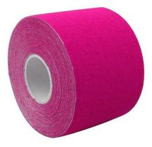 Bandagem Elástica Fita Adesiva Academia 5 Mt Exercício Funcional Pink