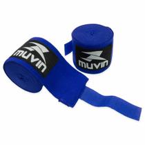 Bandagem Elástica Muvin 3 metros - Alça p/ Polegar - Proteção Mãos e Punhos - Luta - Boxe Muay Thai MMA Artes Marciais