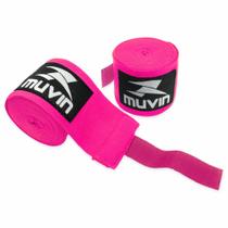 Bandagem Elástica Muvin 3 metros - Alça p/ Polegar - Proteção Mãos e Punhos - Luta - Boxe Muay Thai MMA Artes Marciais