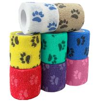 Bandagem FriPuP Autoadesiva Veterinária 2 Polegadas, 8 Rolos