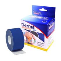 Bandagem Funcional Elástica Azul 5cm x 5mt Dermatape