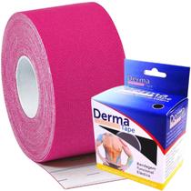 Bandagem Funcional Elástica Kinésio 5cmX5m Rosa - Derma Tape