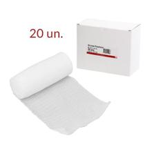 Bandagem gaze elastica 8cm x 4m c/20 un