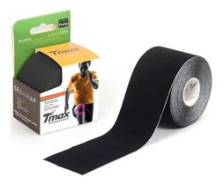 Bandagem Kinesio TMAX Preto Elástica Adesiva 5cm x 5m Suporte Muscular Ortopedia Bandagem Kinesio TMAX Preto Elástica Adesiva 5cm x 5m Suporte Muscular Ortopedia