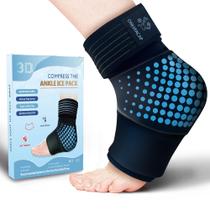 Bandagem para Tornozelo com Bolsa de Gelo Flexível onlyfacap para Terapia a Frio Bandagem para Tornozelo com Bolsa de Gelo Flexível onlyfacap para Terapia a Frio