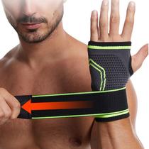 Bandagem respirável luvas de fitness suporte de palma de pulso levantamento de peso envoltórios de pulso bandagem ginás