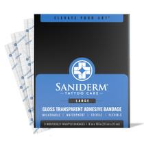 Bandagem Saniderm para Tatuagem - 3 Folhas (8x10in) - Impermeável Bandagem Saniderm para Tatuagem - 3 Folhas (8x10in) - Impermeável
