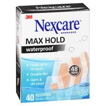 Bandagens à prova d'água Nexcare Max Hold sortidas 40 cada da Nexcare (pacote com 2)