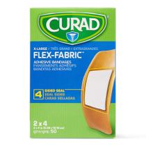 Bandagens adesivas Curad Flex-Fabric G-Large 2x4cm (50 unidades) Bandagens adesivas Curad Flex-Fabric G-Large 2x4cm (50 unidades)
