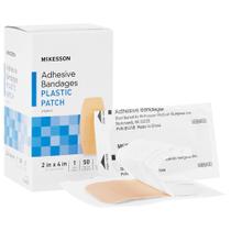 Bandagens adesivas McKesson Plastic Patch 5x10cm 1200ct Bandagens adesivas McKesson Plastic Patch 5x10cm 1200ct