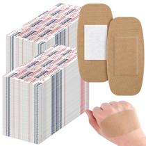 Bandagens adesivas Sinmoe 600 peças grandes de tecido de 5x10 cm a granel