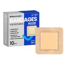 Bandagens Bioemmalab Large Waterproof 3x3 Silicone Foam x10 Bandagens Bioemmalab Large Waterproof 3x3 Silicone Foam x10