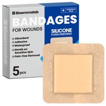 Bandagens impermeáveis Bioemmalab Silicone Foam 10x10cm (5 pacotes)