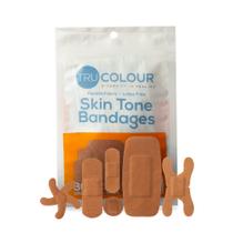 Bandagens Tru-Colour, tons de pele, formas variadas, 30 unidades