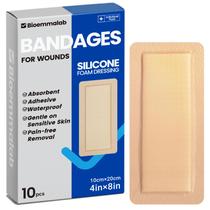Bandages Bioemmalab, espuma de silicone impermeável, 10 pacotes