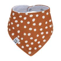 Bandana Babador Bebê Caramelo Poá