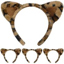 Bandana Beviliu Leopard Cheetah Ears para mulheres, pacote com 4 Bandana Beviliu Leopard Cheetah Ears para mulheres, pacote com 4