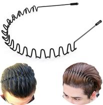 Bandana Bodbop - Faixa de Cabelo de Metal para Homens e Mulheres (Preta)