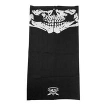 Bandana Caveira Tubo Flex HLX Preto Branco