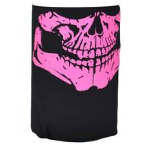 Bandana Caveira Tubo Flex HLX Preto Rosa