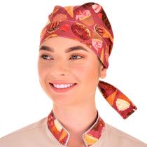 Bandana Chef de Cozinha Confeiteira Feminino Sobremesas - Estilo Chef - Wp Confecções