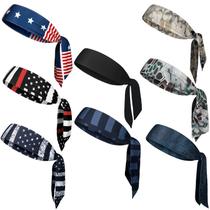 Bandana Civaner American Flag para homens e crianças, 8 unidades