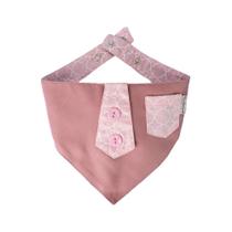 Bandana Com Bolso Rosa Bebe Modernpet