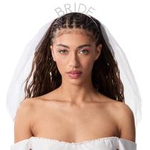 Bandana com véu removível xo, Fetti Bride for Bachelorette