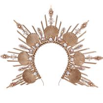 Bandana COSUCOS Shell Halo Crown Gold Fantasy