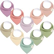 Bandana de algodão orgânico Baby Bibs KeaBabies, pacote com 10 Bandana de algodão orgânico Baby Bibs KeaBabies, pacote com 10